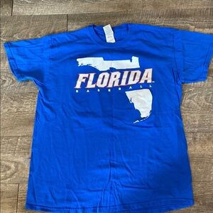 Gildan Florida Gators NCAA Blue Graphic T-Shirt Boxy Florida Short Sleeve